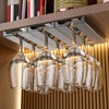 Vaisoeny Under Cabinet Wine Glass Hanger，4 Pack Wine Glass Holder