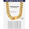 Bandmax Thick Cuban Link Chain Necklace for Men 12mm Wide