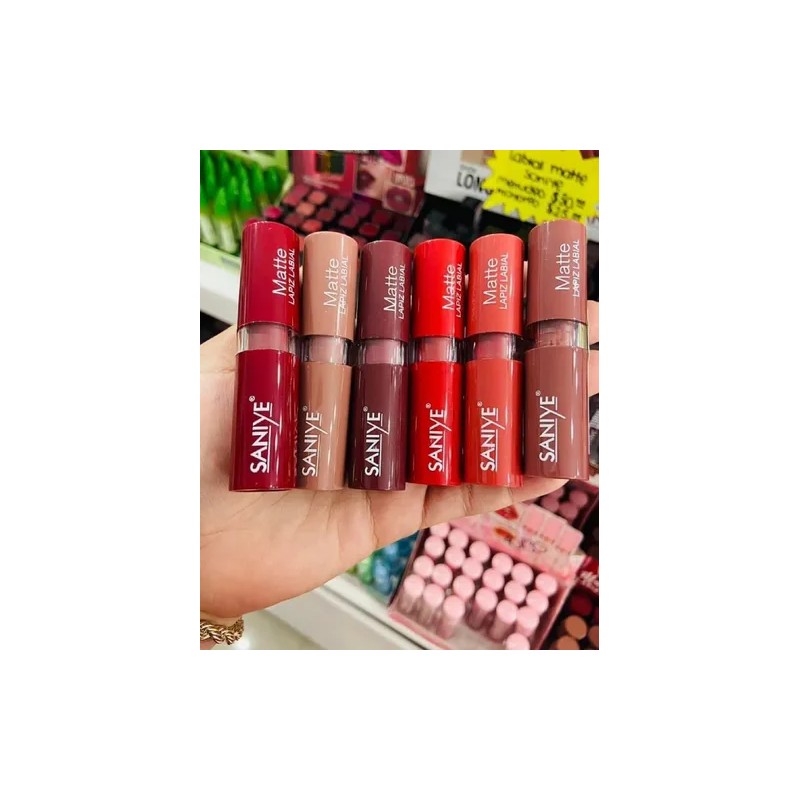 Set De 6 Lapices Labiales Efecto Matte Tonalidad Vibrante