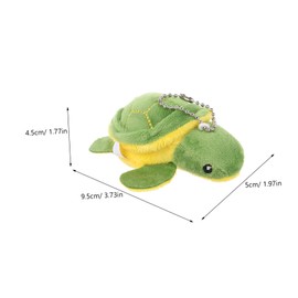 KONTONTY Cute Kawaii Sea Turtle Plush Keychain Adorable Backpack Accessory Soft Sea Turtle Ornament for Travel Bag Filler Birthday Party Favor