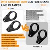 Jerbor 3PCS 1.25" Brake Line & Throttle Cable Clamp Kit