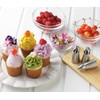 Yoshikawa SJ2646 3D Crown Base, Silver, 3 pcs