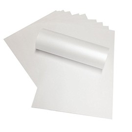 Syntego 100 Sheets Frosted White Paper A4 Pearlescent Shimmer Double Sided 120gsm Suitable for Inkjet and Laser Printers