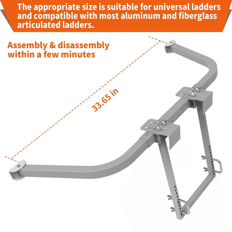 Ladder Stabilizer for Gutter Cleaning Tools and Wall,Heavy Duty Roof