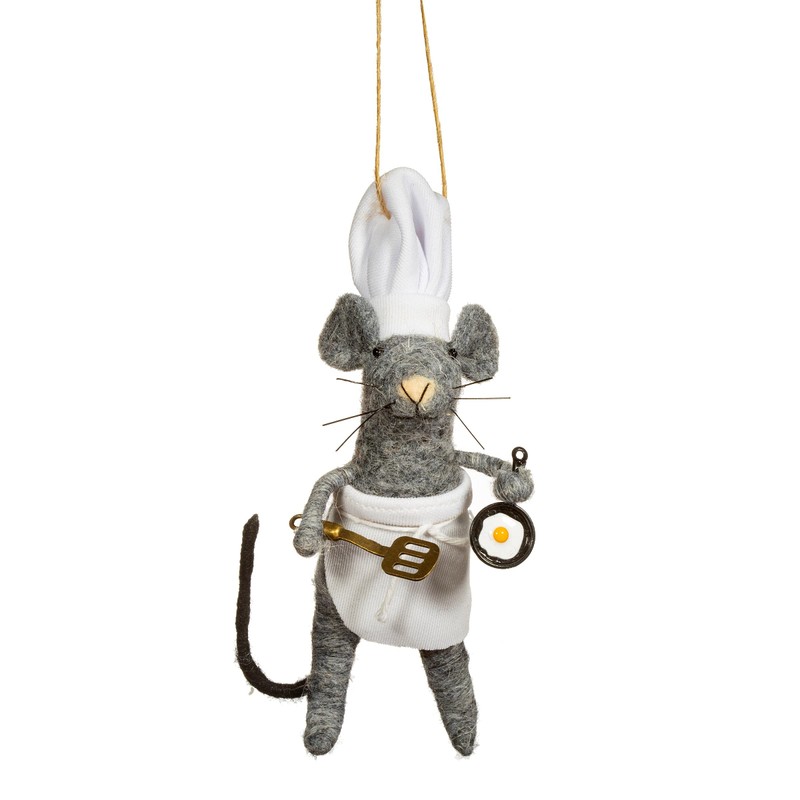 Sass & Belle Mouse Chef Felt Decoration