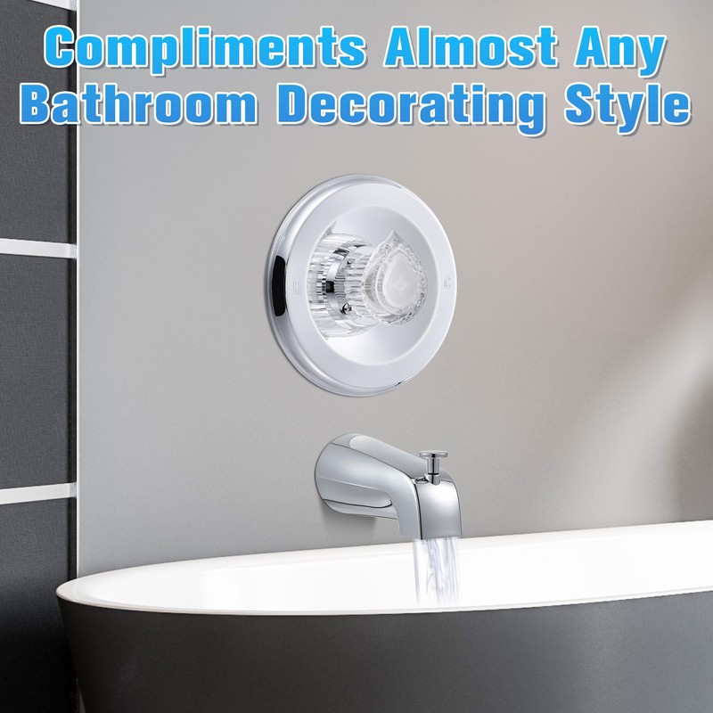 Enhon Tub and Shower Trim Kit, Compatible with Moen/Posi/Temp 2510