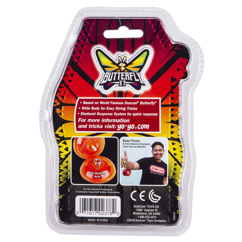 Duncan Toys Butterfly XT Yo-Yo with String, Ball Bearing Axle