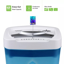 Aurora AU1232XA Anti-Jam 12-Sheet Crosscut Paper/ Credit Card Shredder