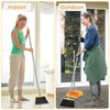 TreeLen Broom and Dustpan Set, Stand Up Broom and Dustpan