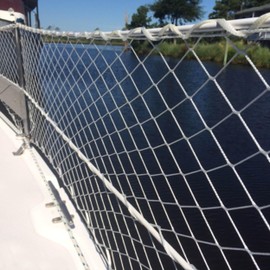 Boat Lifeline Netting,Boats Nettings Length-46 Feet Boat Safety Lifeline Netting,Safe Banister Railing Nettings,Nylon Net.Keeping Kids, Crew, Pets and Equipment Safely on Deck Marine Hardware