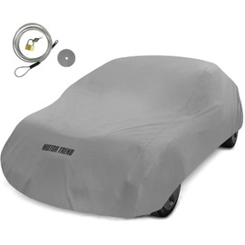 Motor Trend 4-Series Lightweight Car Cover, Breathable Anti-Moisture Water-Resistant Scratch-Resistant, Universal Fit for Cars SUVs Trucks Vans, All-Weather Outdoor & Indoor, Fits Vehicles Up to 210"