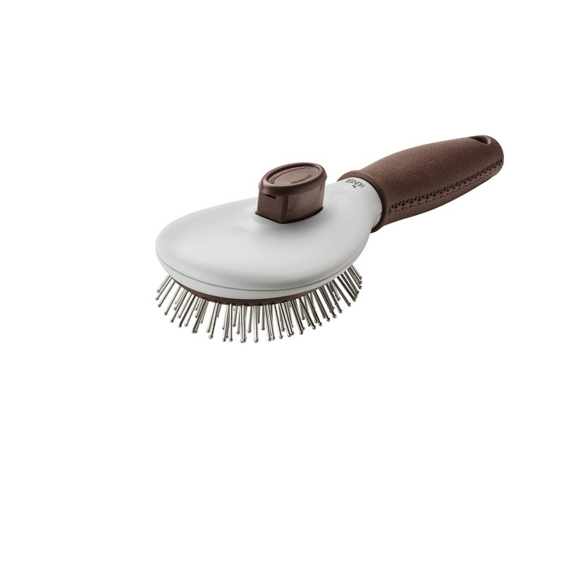 HUNTER SPA Pflegebürste selbstreinigend, für Hunde, 22,5 x 8,0 cm,