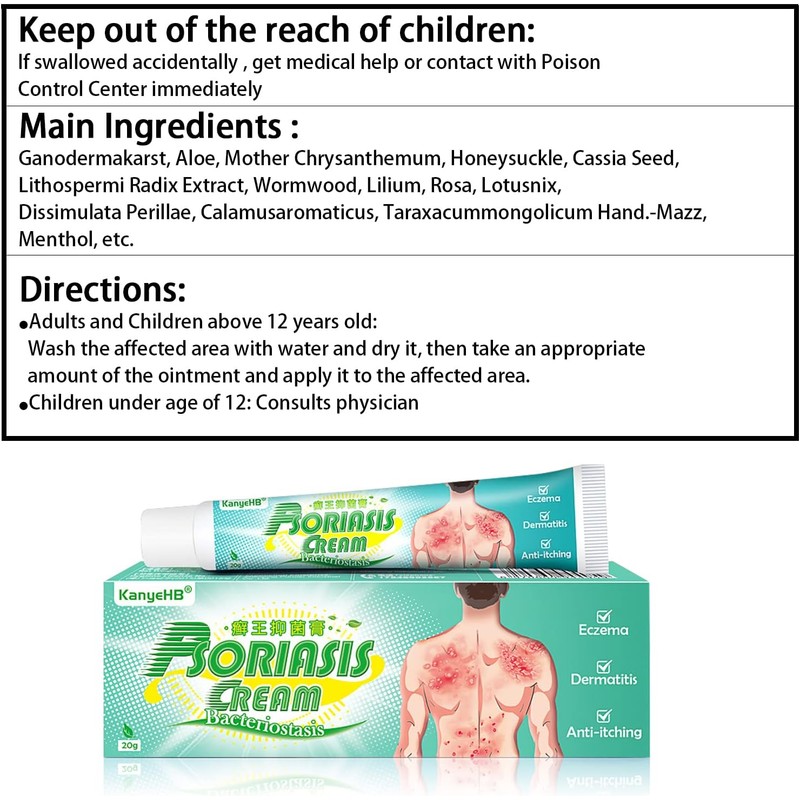 Crema Para Psoriasis Y Eczema, Crema Natural A Base De