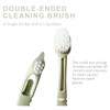 Bird Cage Cleaning Brush,Two Brush Heads,Long-Handled Tool for Cleaning Parrot