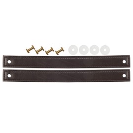 Dritz Home 44309-2 Faux Leather Handle Set, 10-Inch , Brown (2-Pack)