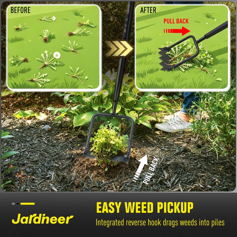 Jardineer Stirrup Hoe Garden Tool for Weeding