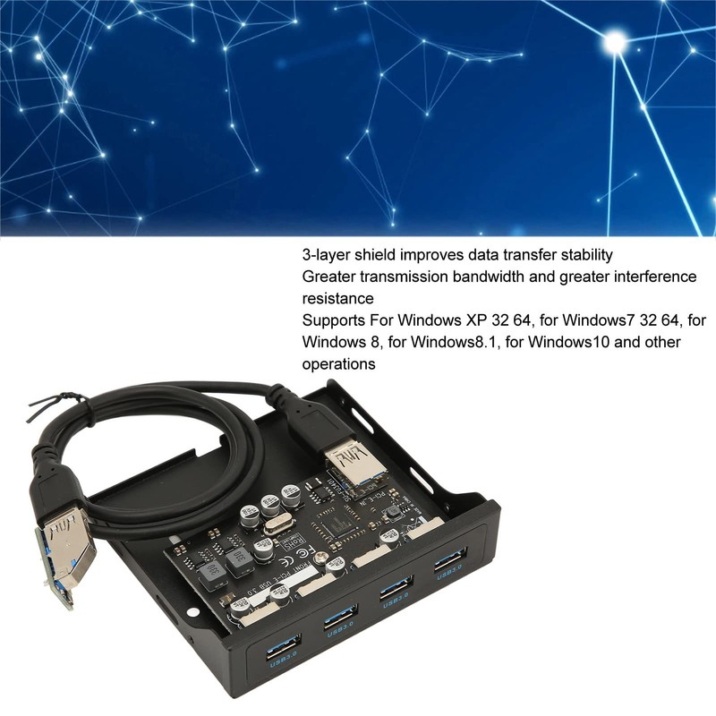 ciciglow PCIE to USB 3.0 PC Faceplate, 3.5 Inch PC