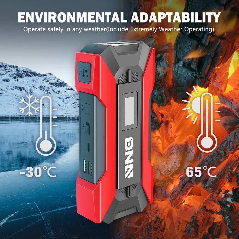 ‎DNA MOTORING TOOLS-00214 12V 1500A 15000 mAh Multi-Function Portable Car
