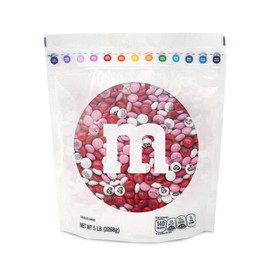 M&M'S Pre-Designed Smooches Milk Chocolate Candy - 5lbs of Bulk Candy in Resealable Pack for the perfect Valentines Candy, Chocolate Gift Basket, Sweet Stuff for DIY Party Favors and Edible Valentine's Day Decoration