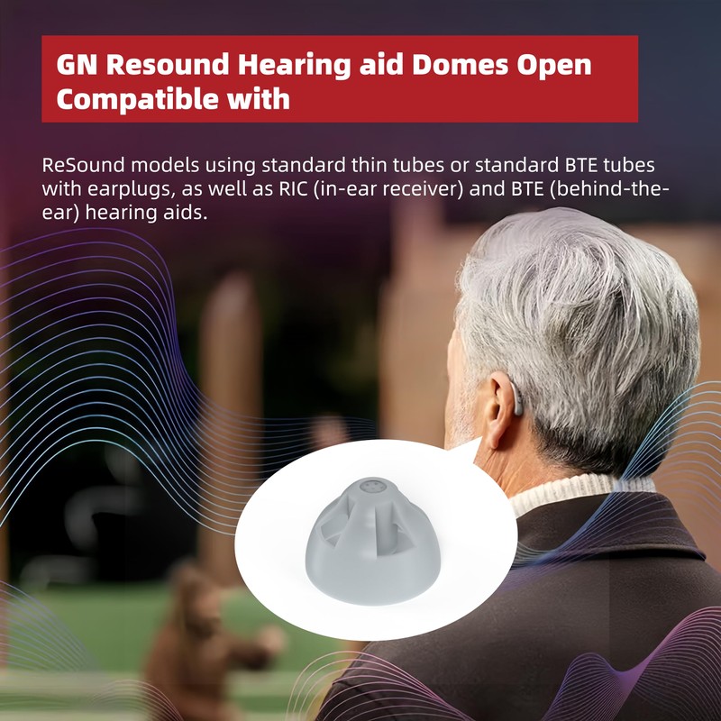 Resound Hearing aid Domes,GN Resound Hearing aid Domes Open,Resound Compatible