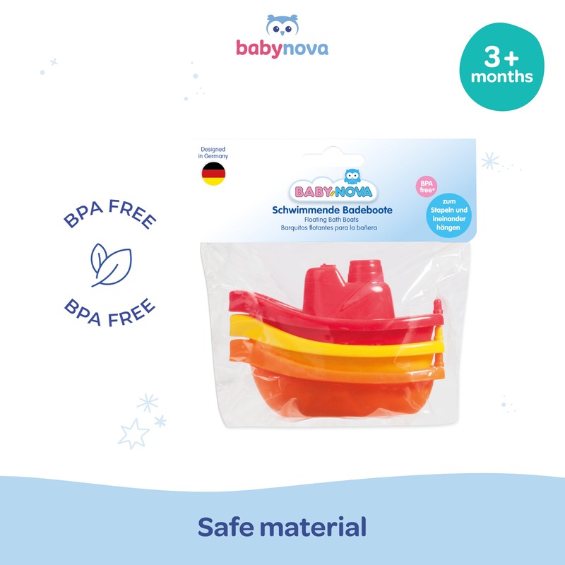 babynova Bath boats - Educational Baby & Toddler Toys -