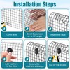 LOMGDOVC Solar Panel Bird Mesh Kit 6in x 100ft PVC