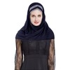 Women Girls Glitter Sequin Hijab Muslim Head Scarf One Piece