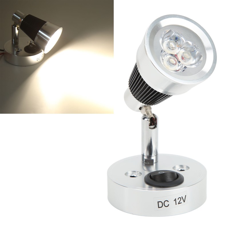 LED Swivel Reading Light 90° Adjustable RV Spotlight Interior Lighting