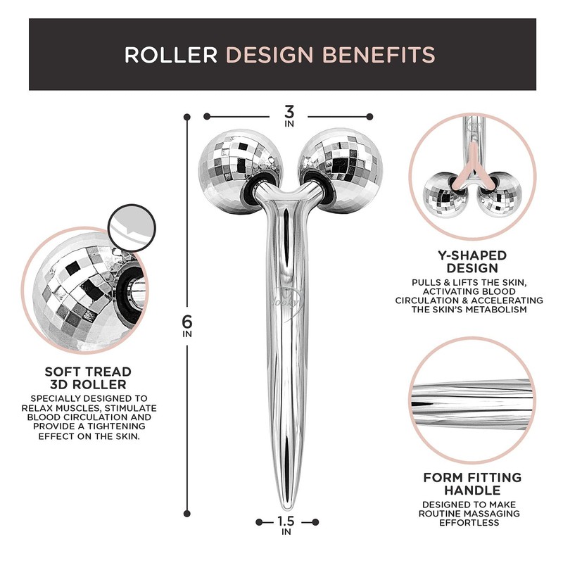 Looky Pearl Diamond Massage Roller – Deluxe Body Sculpting Tool