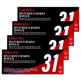 Partner_Reference Balanity All-in-One 31 Multisolution All-in-one Men's Multivitamin Supplement for Men, 30 Servings, 4 / 밸러니티 올인원 31 멀티솔루션 올인원 남성 멀티비타민 영양제 포 맨 30회분 4개