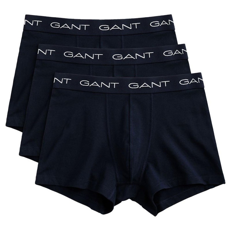 GANT Men's Trunk 3-Pack, Marine, M