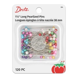 Dritz 120-Piece Long Pearlized Pins, 1-1/2-Inch