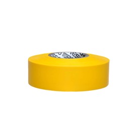 Presco Arctic Roll Flagging Tape [3 mils thick]: 1-3/16 in. x 300 ft. (Yellow) [NON-ADHESIVE]