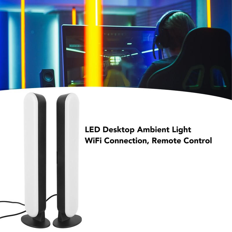 LED Light Bar RGB Dimmable Bluetooth Remote Control Desktop Ambient