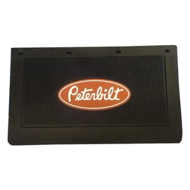 Peterbilt Motors 24" x 14" Heavy Duty Rubber Black Semi Truck Mud Flaps-Pair