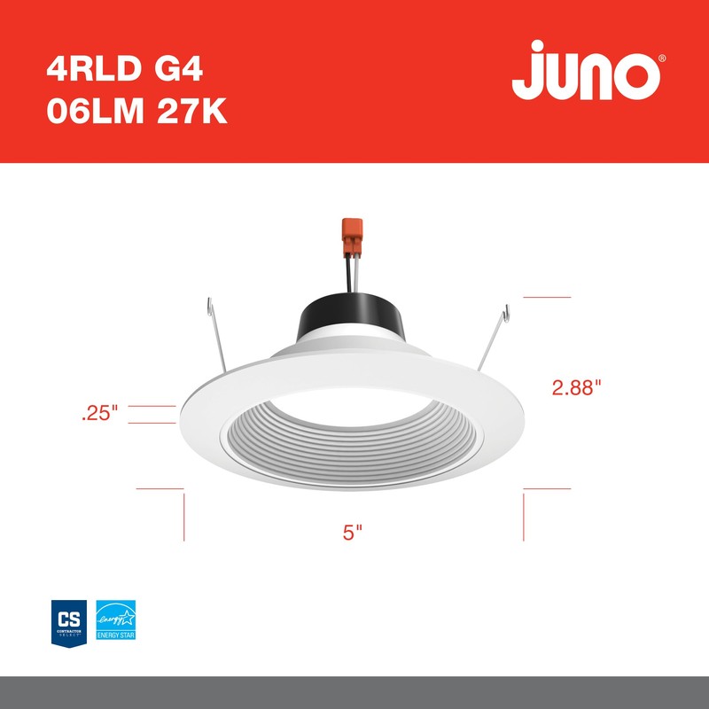 Juno 4 Inch LED Recessed Lighting, G4 Series Retrofit LED