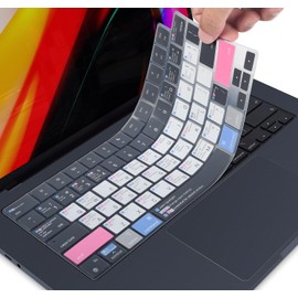 CaseBuy CaseBuy MacBook Air 15 inch Keyboard Cover Shortcuts for 2025-2023 MacBook Air 15.3" with Apple M4 M3 M2 Chip A3241 A3114 A2941 MAC OS Shortcut Hot Keys Keyboard Protector