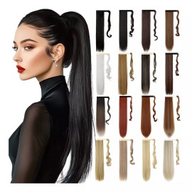 Felendy Extensión De Cola De Cabello Lacio De 24 Pulgadas