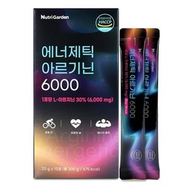 Nutrigarden 바라던건강 뉴트리가든 에너제틱 아르기닌 6000 초함량 비타민C 앤 타우린 15포 1박스 (15일분) Desired Health NutriGarden Energetic Arginine 6000 High Content Vitamin C and Taurine 15 Sachets 1 Box (15 Days Supply)
