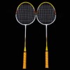 1 Pair Badminton Racket Set Lightweight Training Racquets With Bag