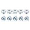 sourcing map Knurled Thumb Nuts, 30Pcs M6 x 20 x