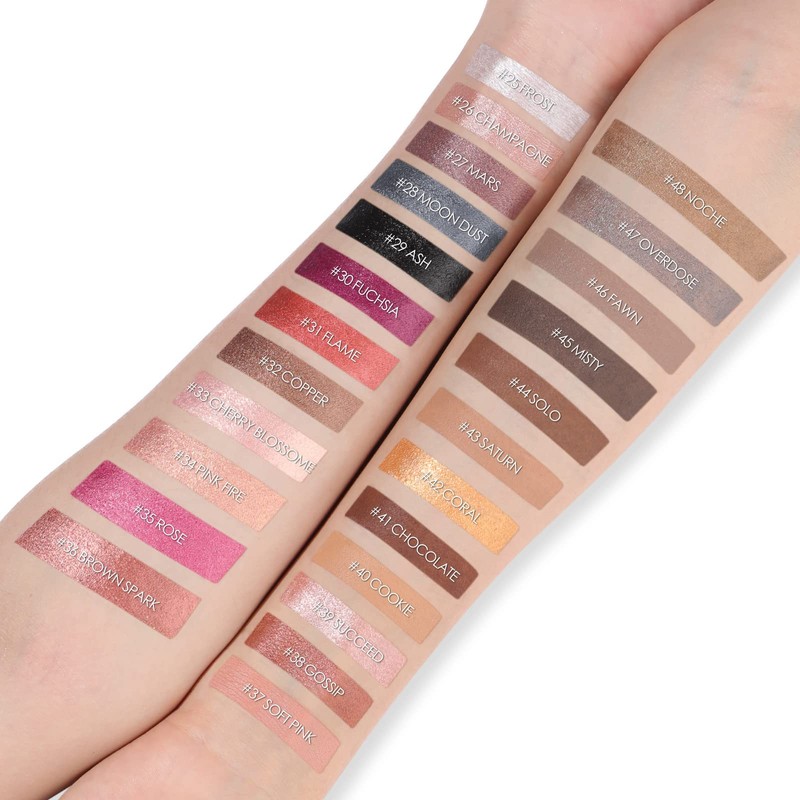 FOCALLURE Shimmer and Matte Cream Eyeshadow Stick,Smooth Brilliant Eye Brightener