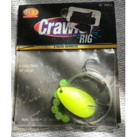 Apex        Crawler  Rig          3 Hook              Chartreuse