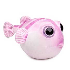 ZHONGXIN MADE Cute Pufferfish Plush - Soft Lifelike 13inch Pink Pufferfish Stuffed Animal, Simulation Pattern Pink Puffers Stuffed Toys Dolls, Gifts for Kids