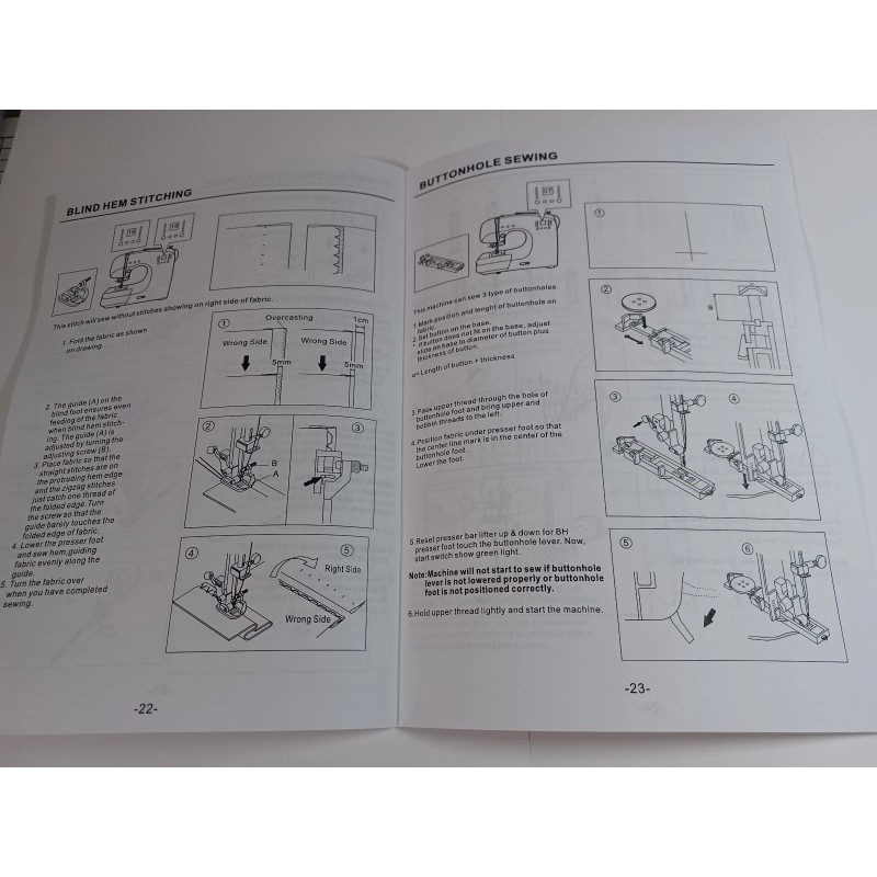 Singer FW75 Instruction Manual for Sewing Machine (reproduction)