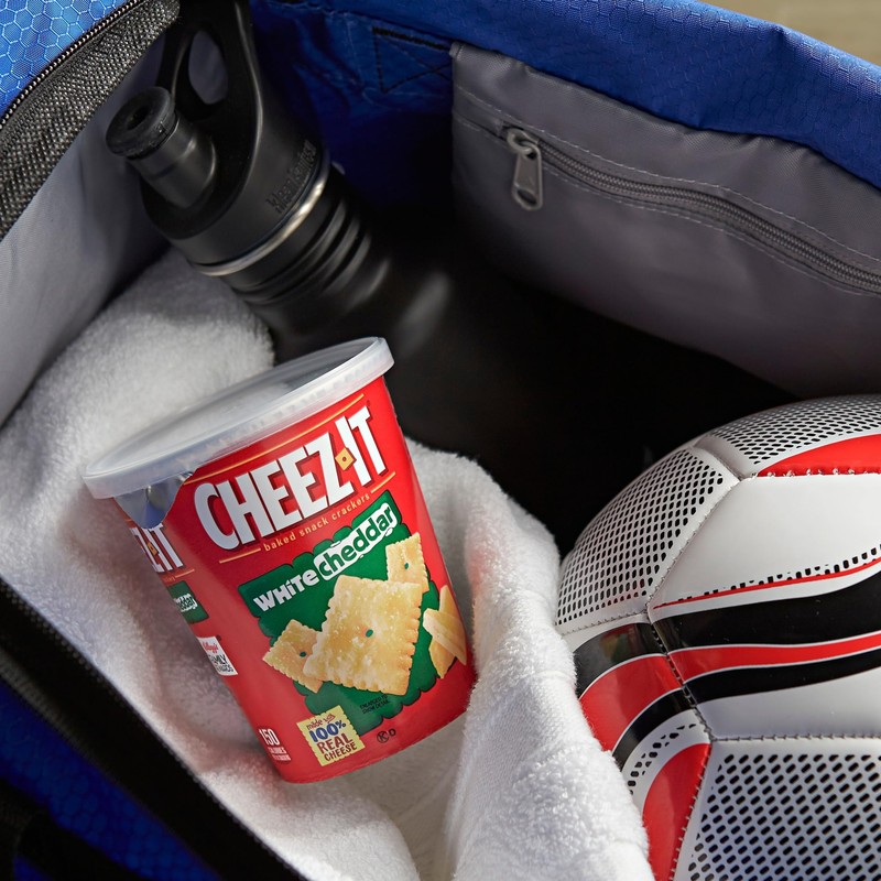 Cheez-It Baked Snack Cheese Crackers in a Cup, White Cheddar,