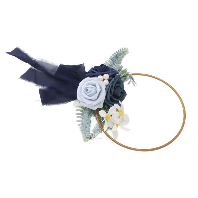 Artificial Succulents Wreath Iron Foam Greenery Wreath Portable Bridal Wreath