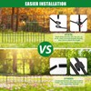 KYATE 10 Pack Garden Fence Animal Barrier Fencing 1.44 inch