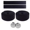 KINGOU Black EVA Road Bicycle Handlebar Tape Bike Bar Wraps