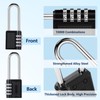 Oderra Padlock, 4 Digit Combination Padlock, Long Outdoor Padlock, Designed